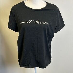 Victoria’s Secret Women’s Medium Black Sleepwear Graphic Shirt